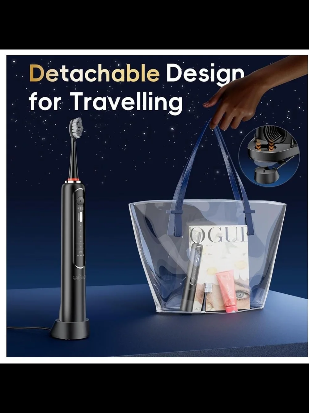 Electric Water Flosser Oral Irrigator - Black